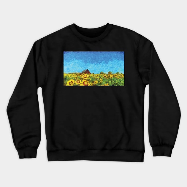 Sunflowers field Crewneck Sweatshirt by Ryan Rad